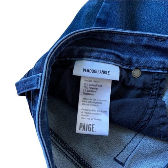 Paige Verdugo Ankle Blue jeans Size 28 - Picture 5 of 8